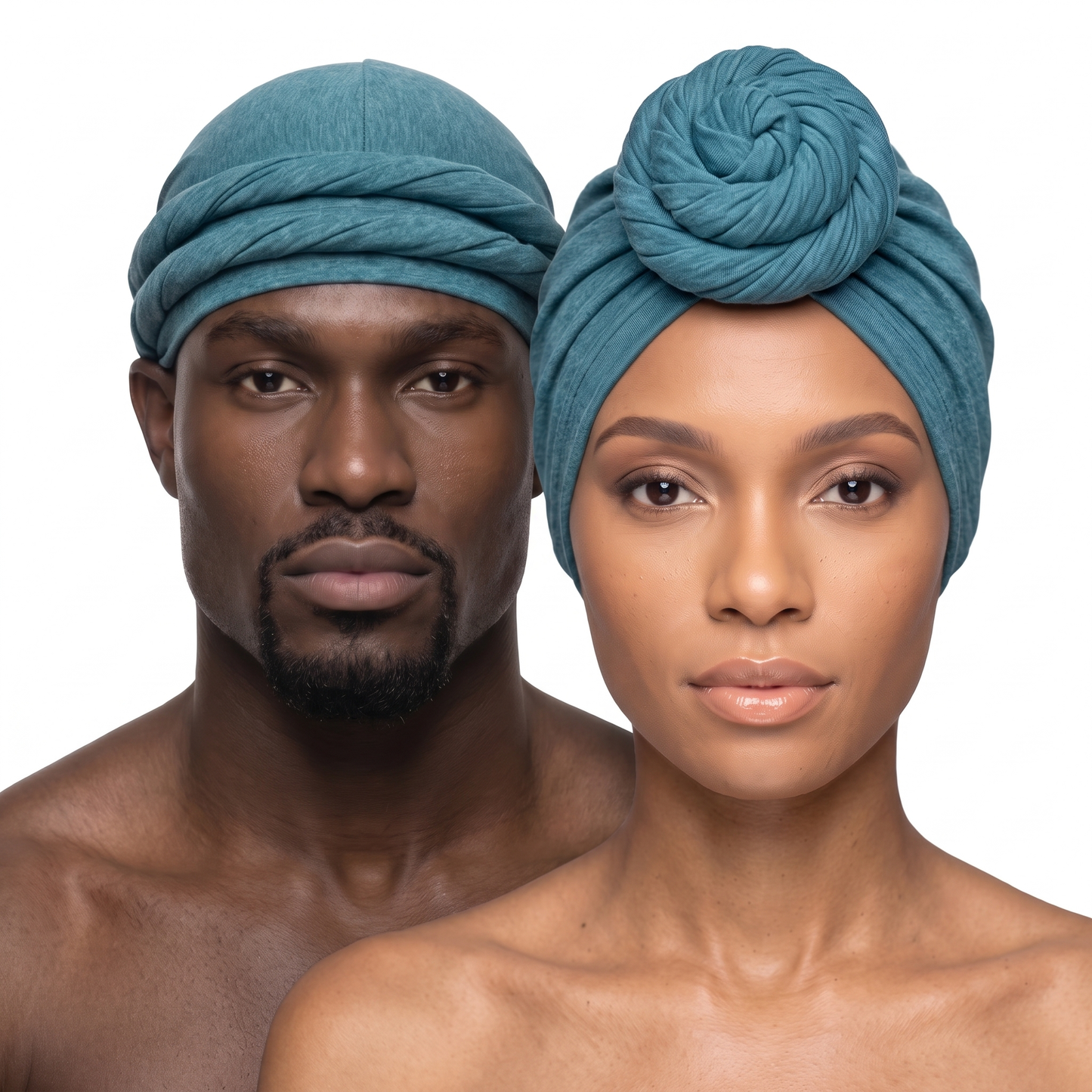 Teal Turban and Knot Pro bundle - his and hers - JagRags