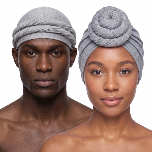 Silver Turban and Knot Pro bundle - his and hers - JagRags