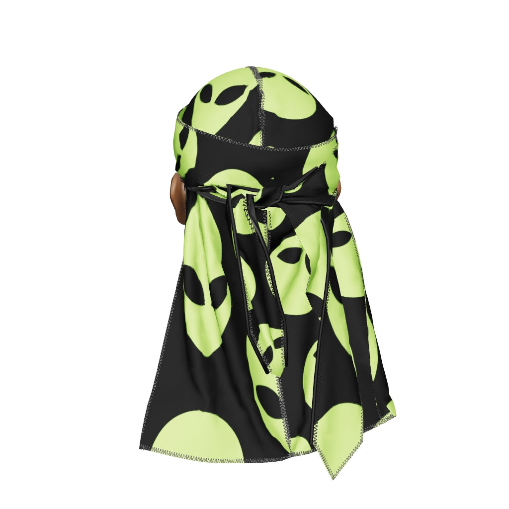 “Alien Black” Satin Silky Durag