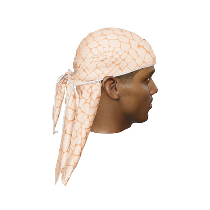 “Croc Peach” Satin Silky Durag