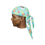 “Cinco De Mayo Turquoise” Satin Silky Durag