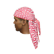 “Maze Red” Satin Silky Durag