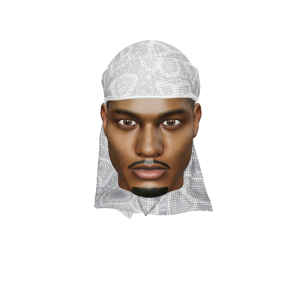 “Digital Chameleon Ash” Satin Silky Durag