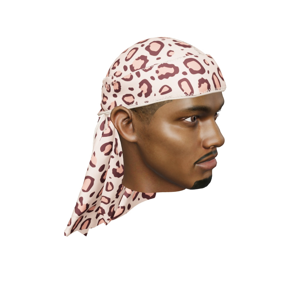 “Leopard Pink” Satin Silky Durag