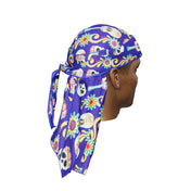 “Cinco De Mayo Indigo” Satin Silky Durag