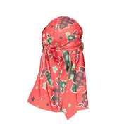 “Christmas Time Red” Satin Silky Durag