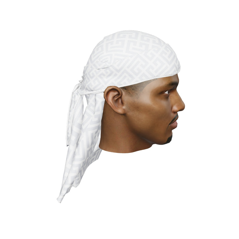 “Maze Ash Grey” Satin Silky Durag