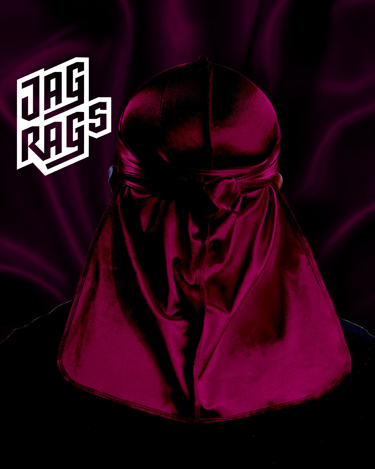 "Black Cherry" Stretchy Silky JagRag - shopjagrags