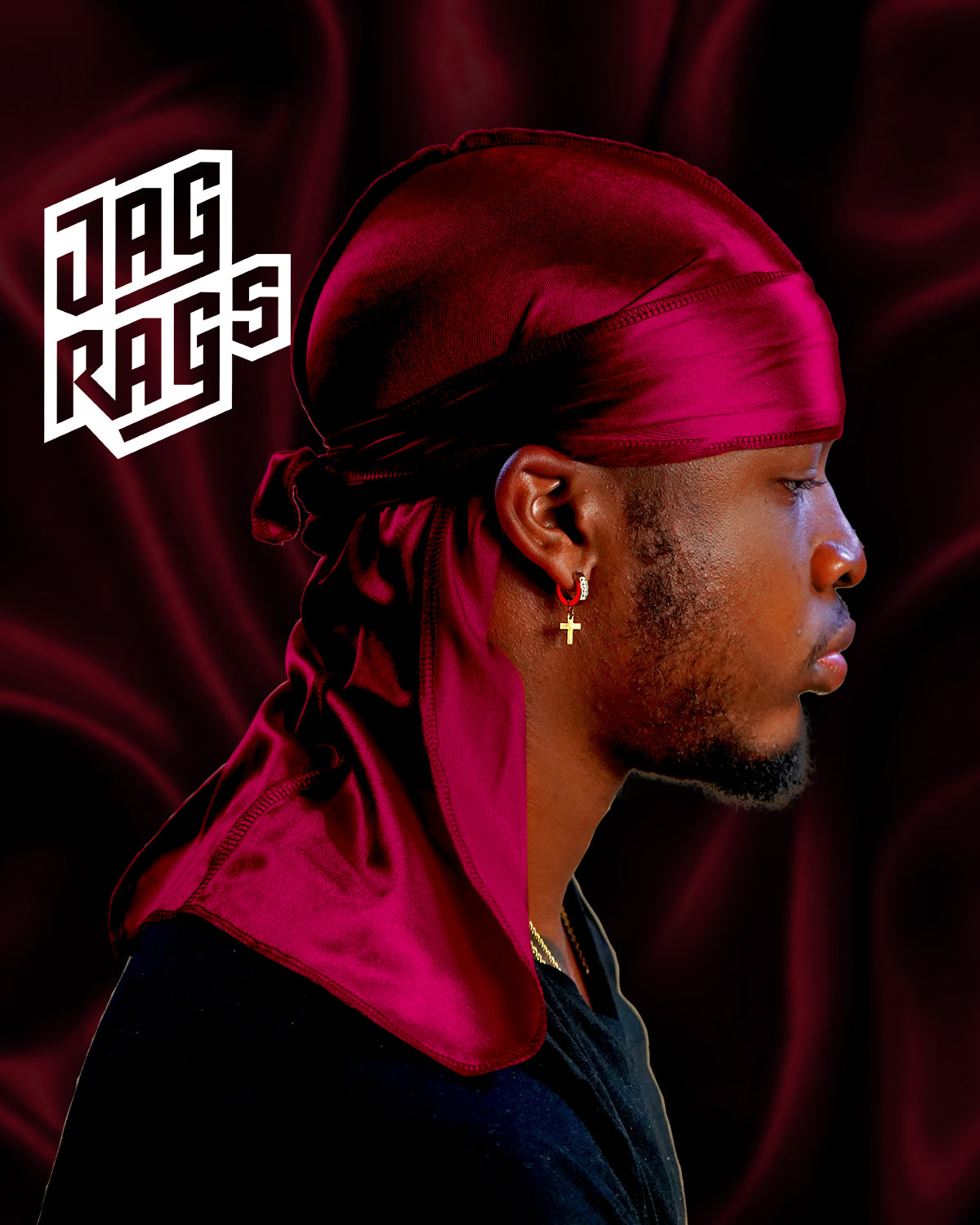 "Cherry" Stretchy Silky JagRag - shopjagrags