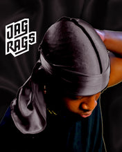 JagRags Stretchy Gun Metal and Silk Durag for Men