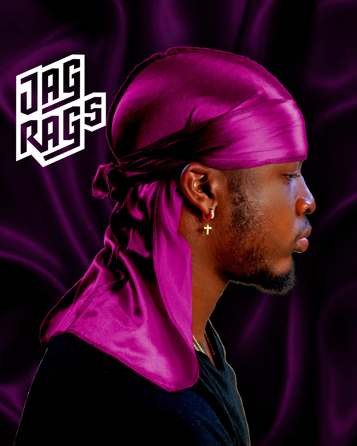 "Magenta" Stretchy Silky JagRag - shopjagrags