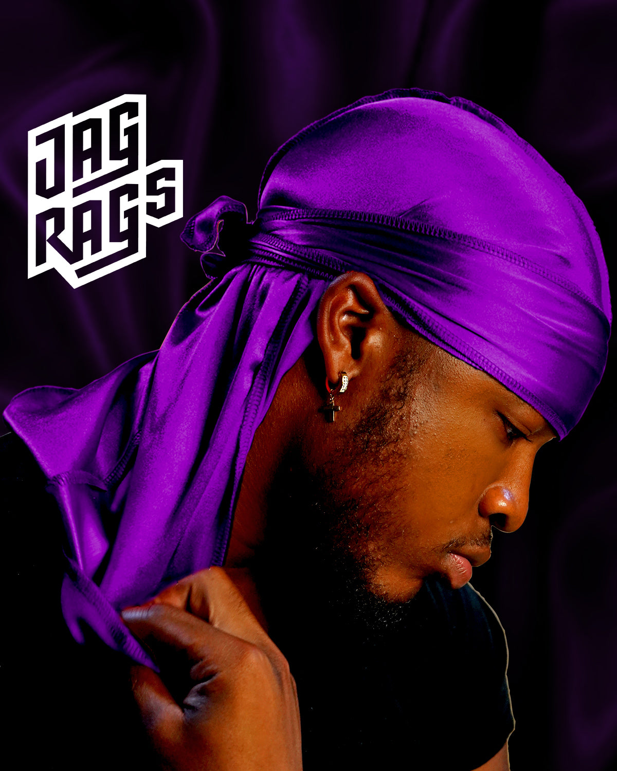 "Purple" Stretchy Silky JagRag - shopjagrags