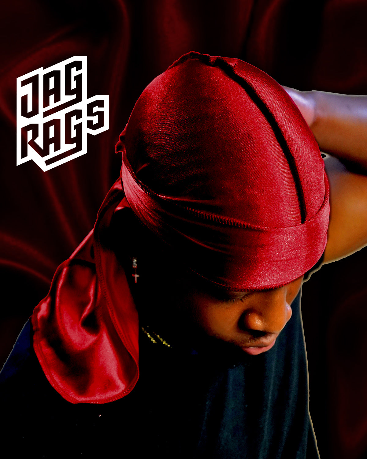 "Red" Stretchy Silky JagRag - shopjagrags