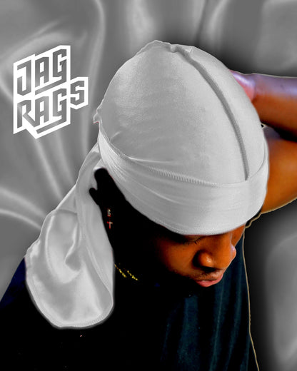 "White" Stretchy Silky JagRag - shopjagrags