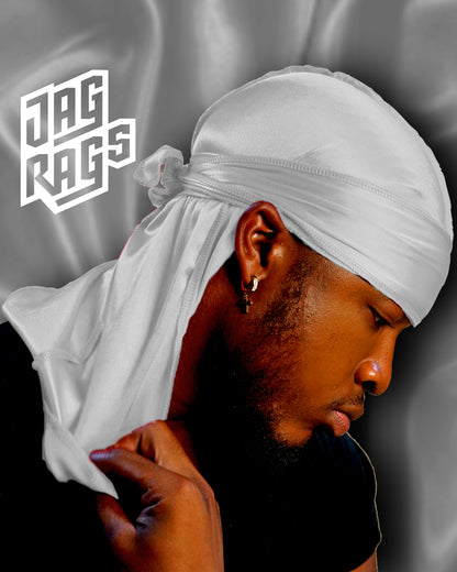 "White" Stretchy Silky JagRag - shopjagrags