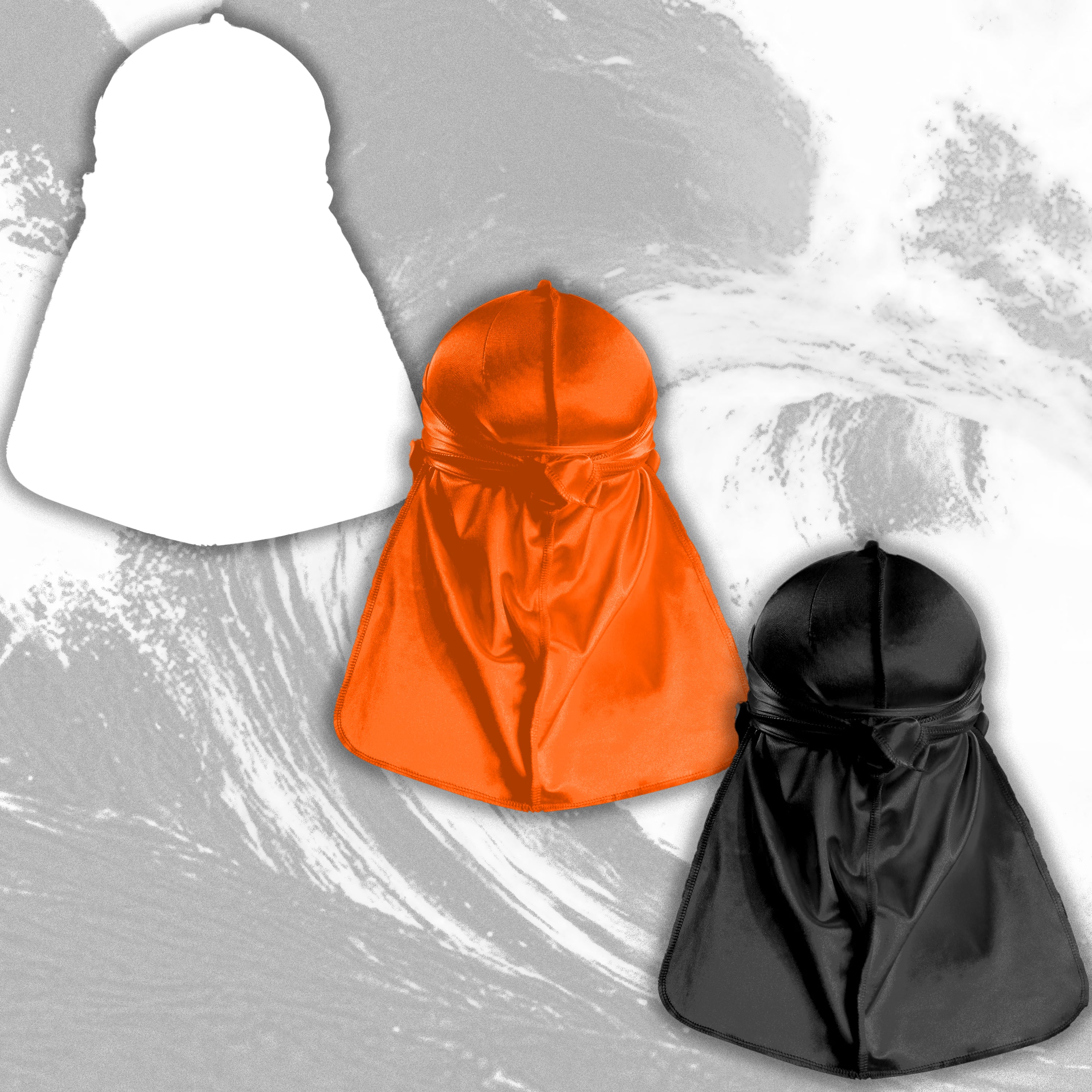 Premium Silk Durag Bundle Orange