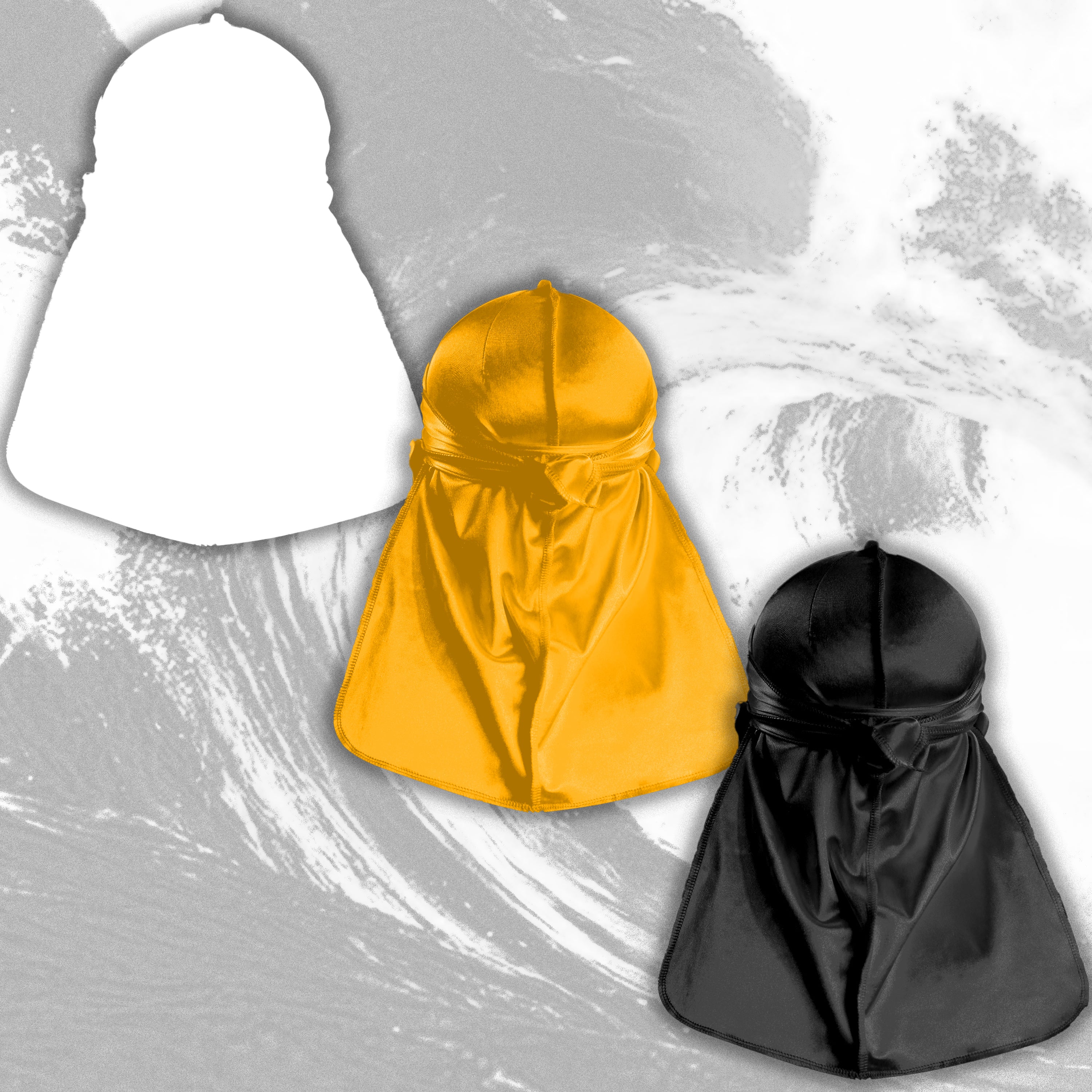 Premium Silk Durag Bundle Butterscotch Yellow