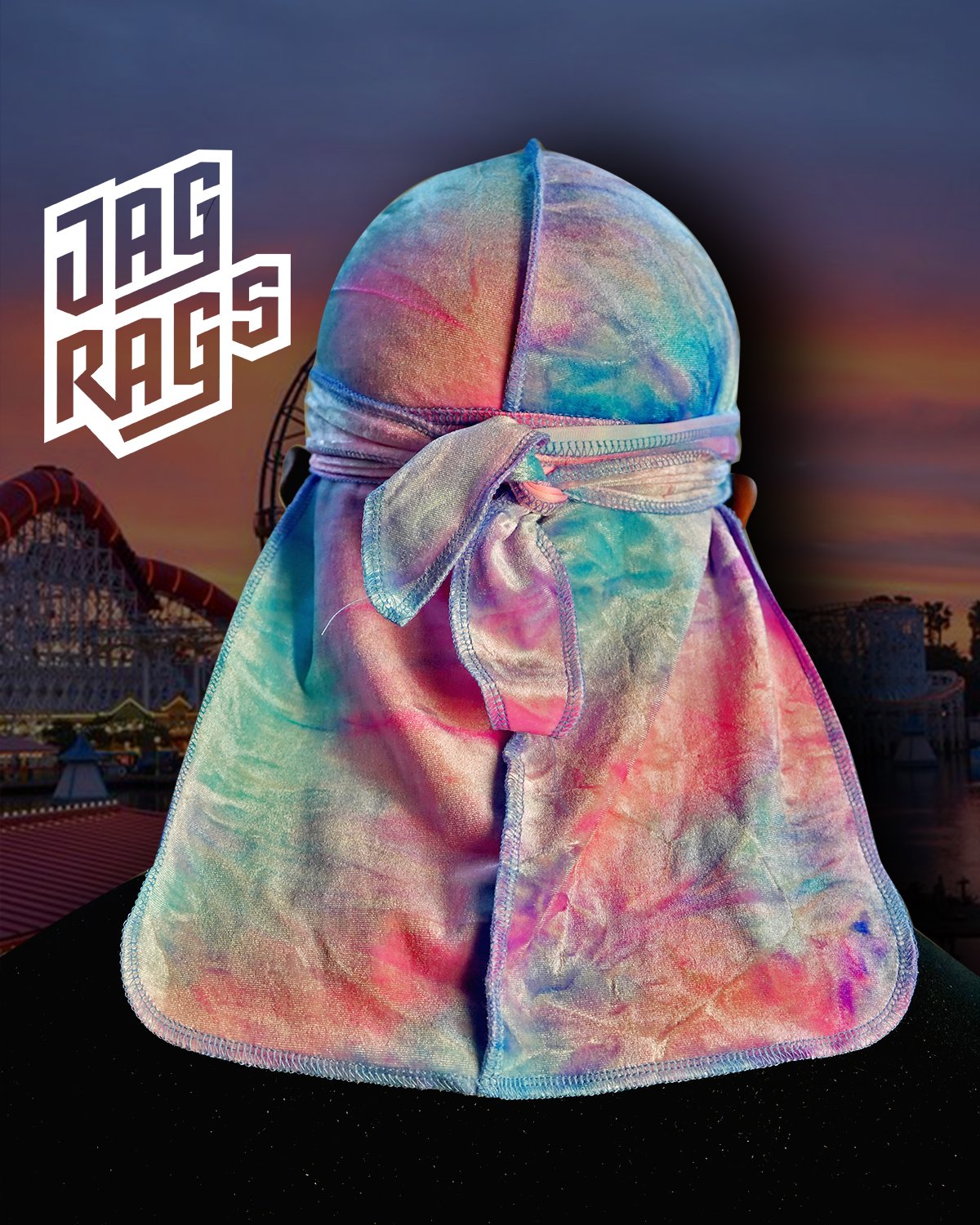Tye-Dye "BubbleGum" Velvet JagRags - shopjagrags